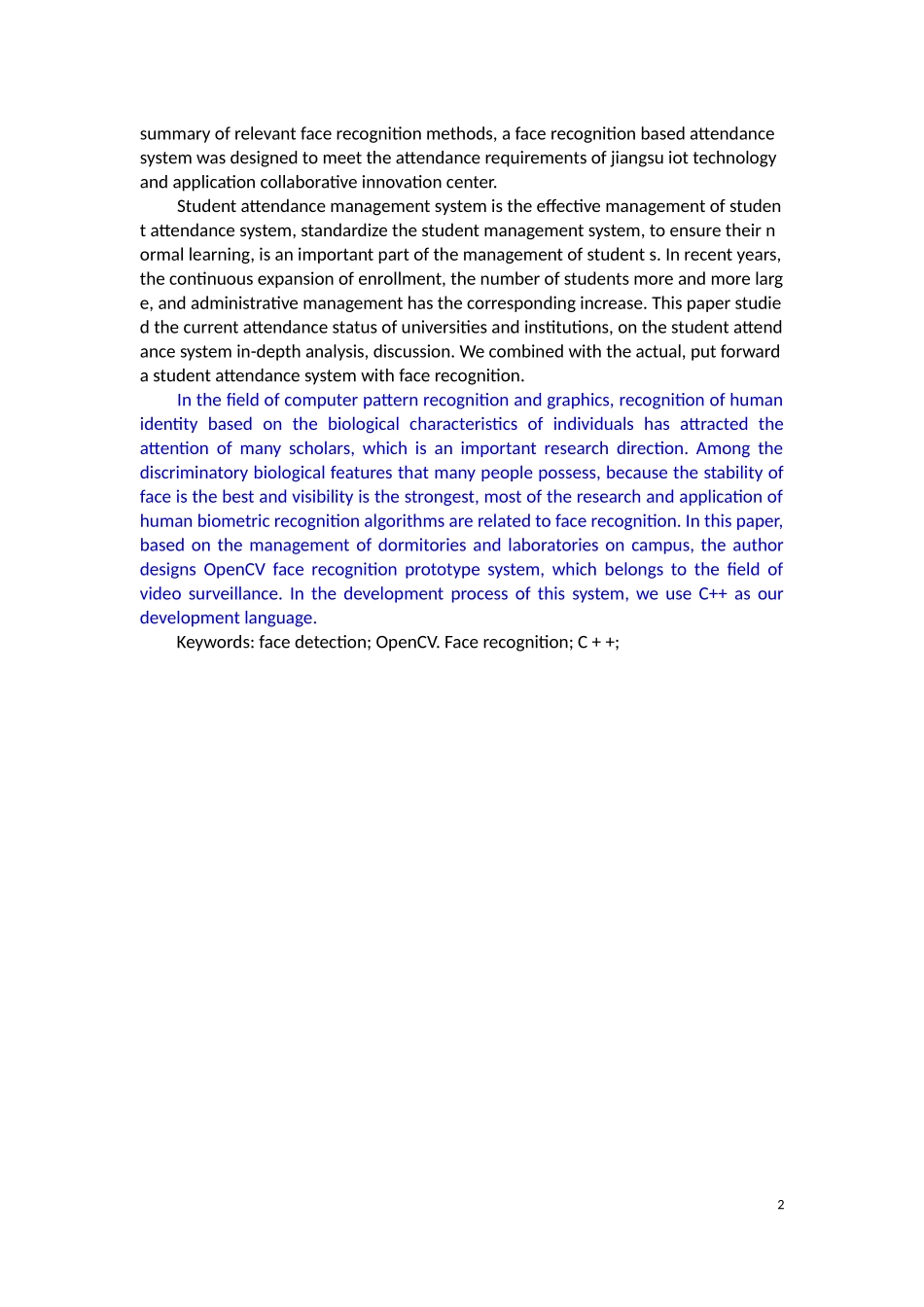 人脸识别技术考勤系统的应用研究         _第2页
