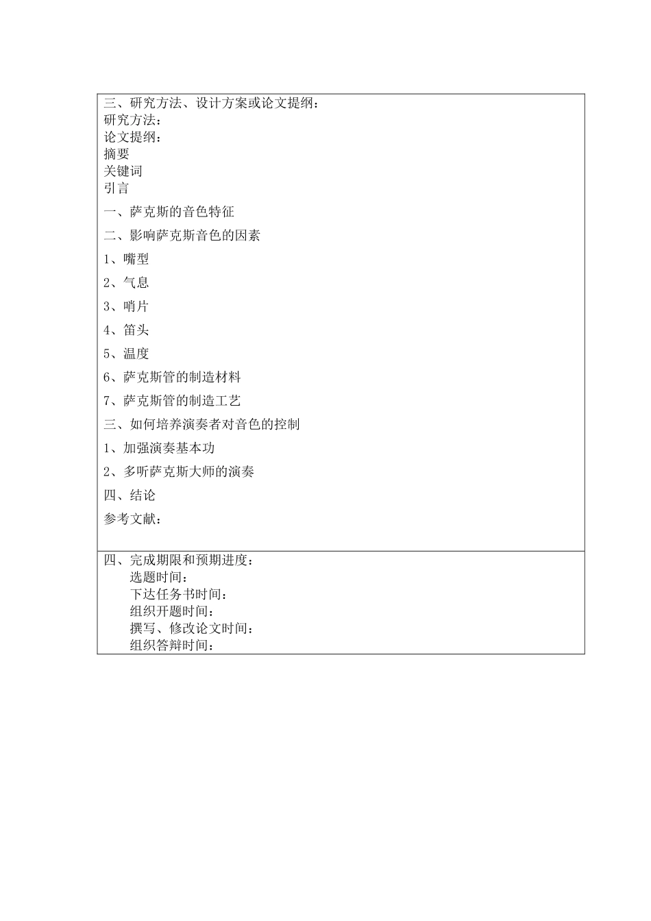 浅谈影响萨克斯音色的因素开题_第2页
