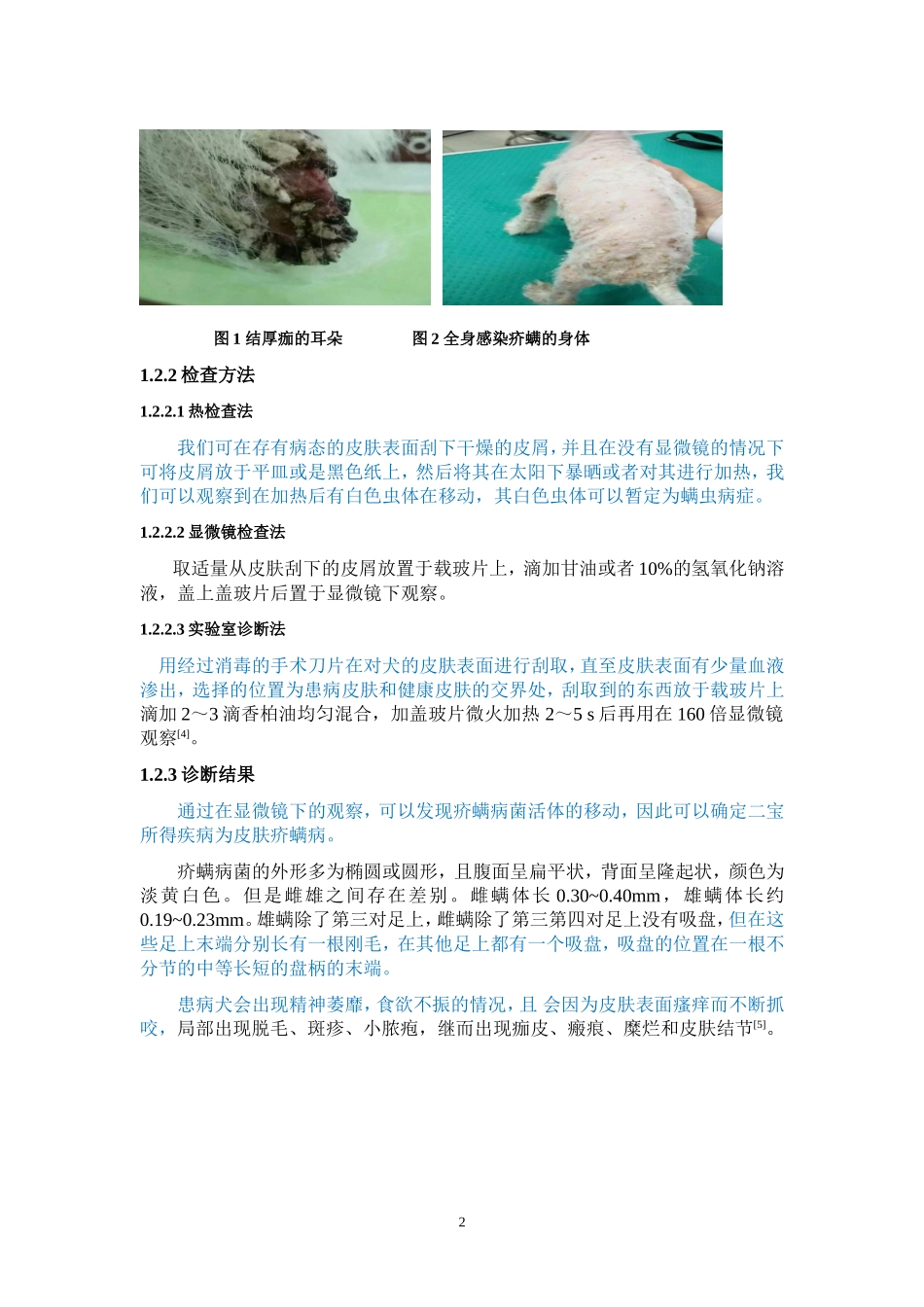犬传染病的诊断与治疗以一例犬疥螨病的诊断与治疗为例_第2页