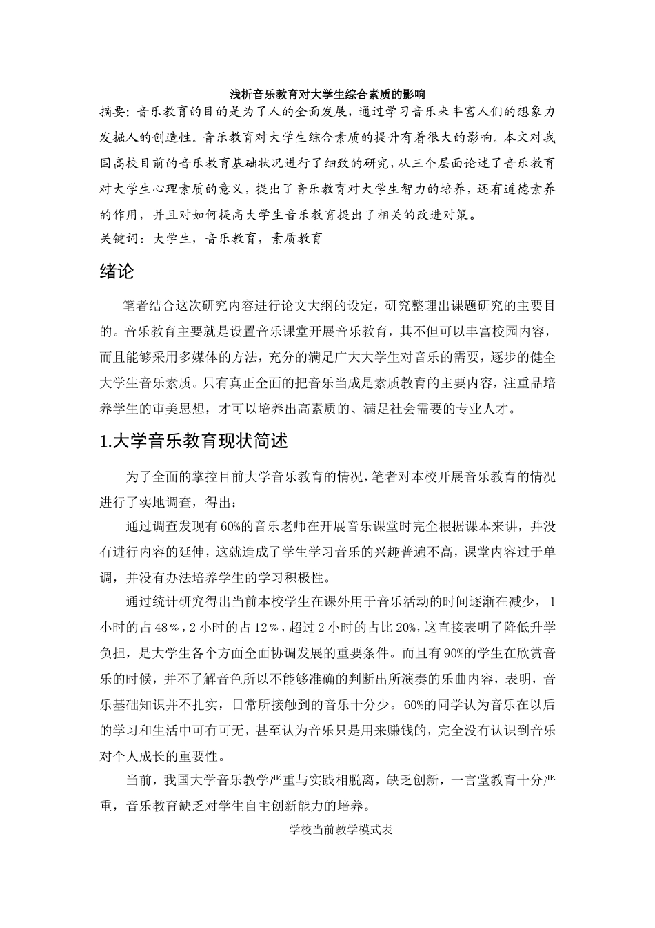 浅析音乐教育对大学生综合素质的影响_第1页