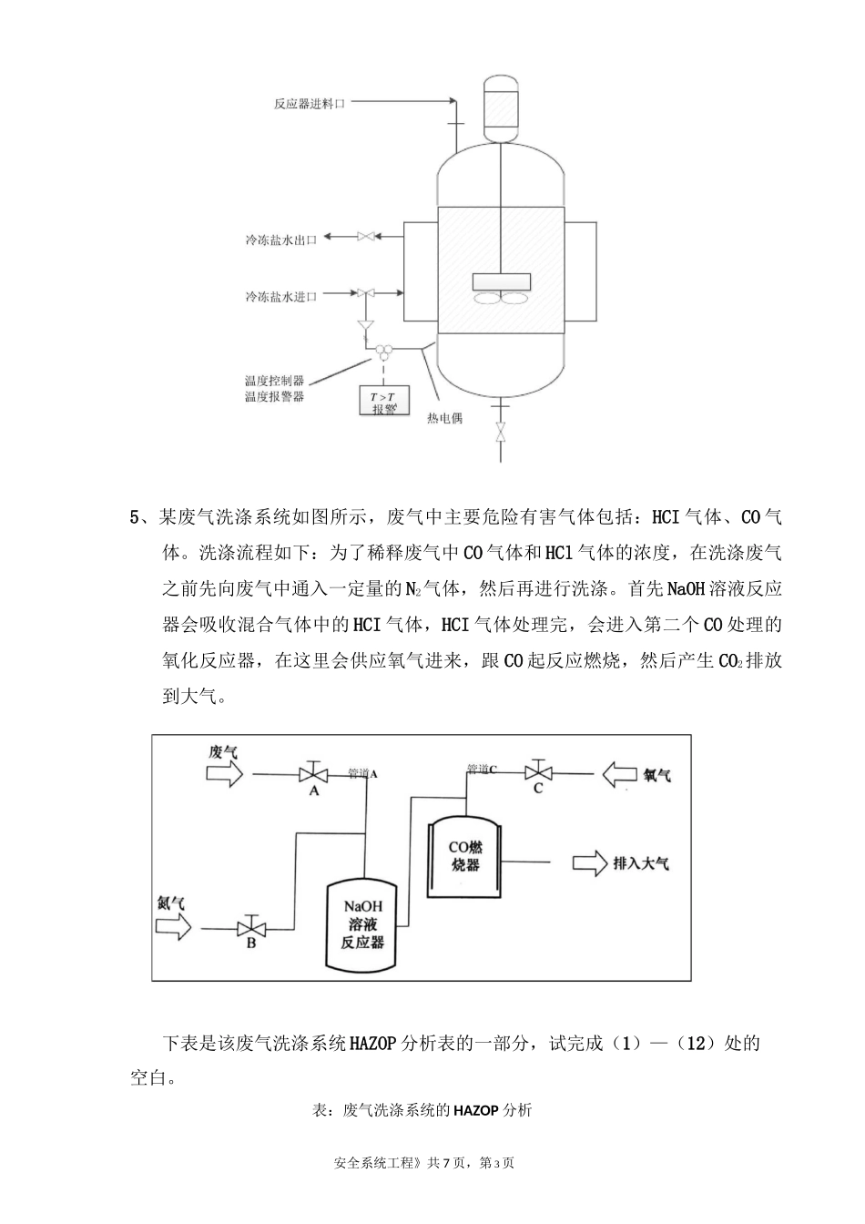 2020、2021石大远程在线考试——《安全系统工程》在线考试(主观题)参考资料答案_第3页