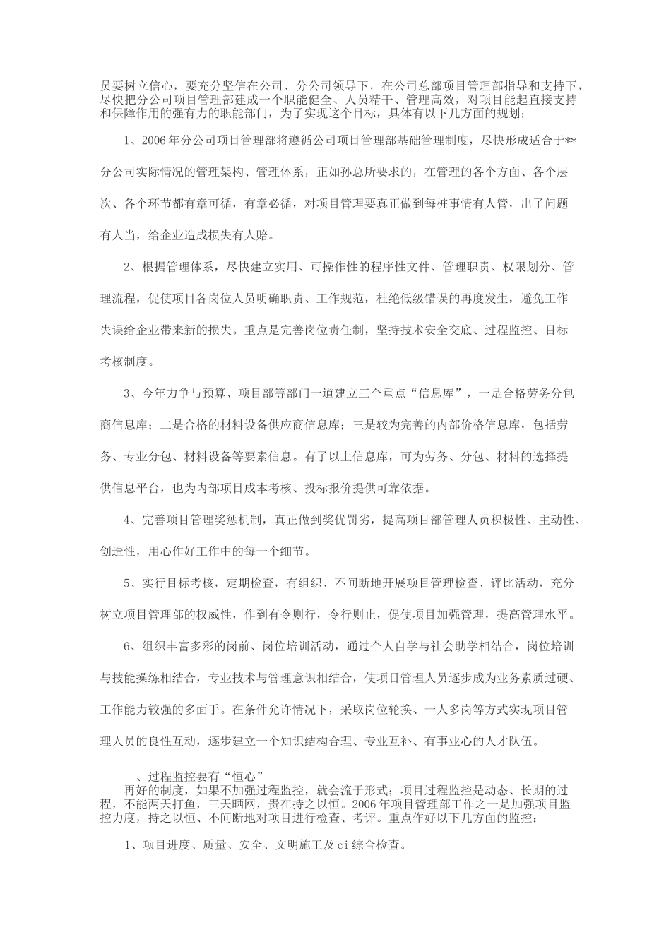 公司项目管理工作总结_第2页