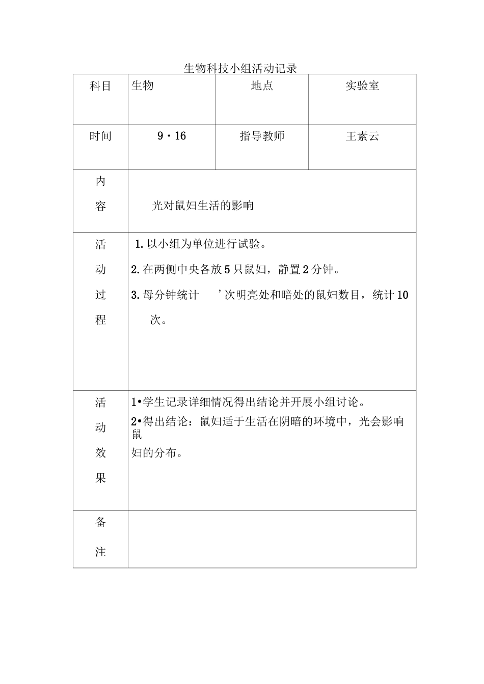 生物科技小组活动记录_第2页