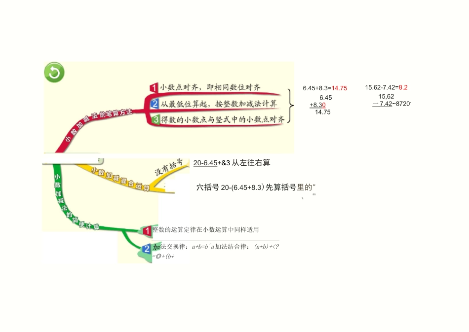 四年级数学下册思维导图_第3页