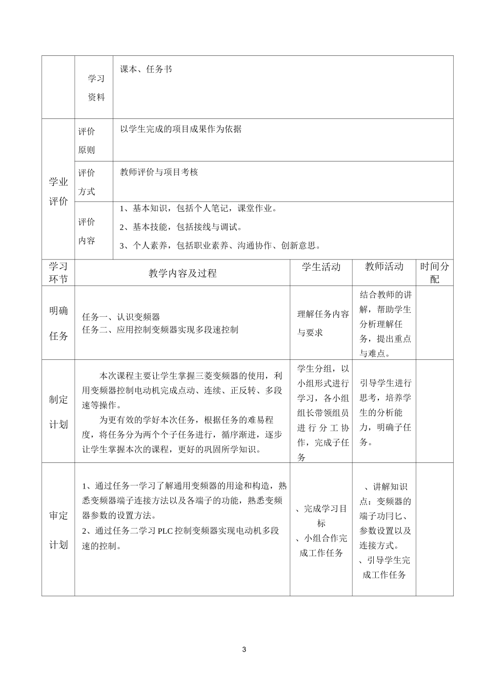 PLC变频器使用基础教案_第3页
