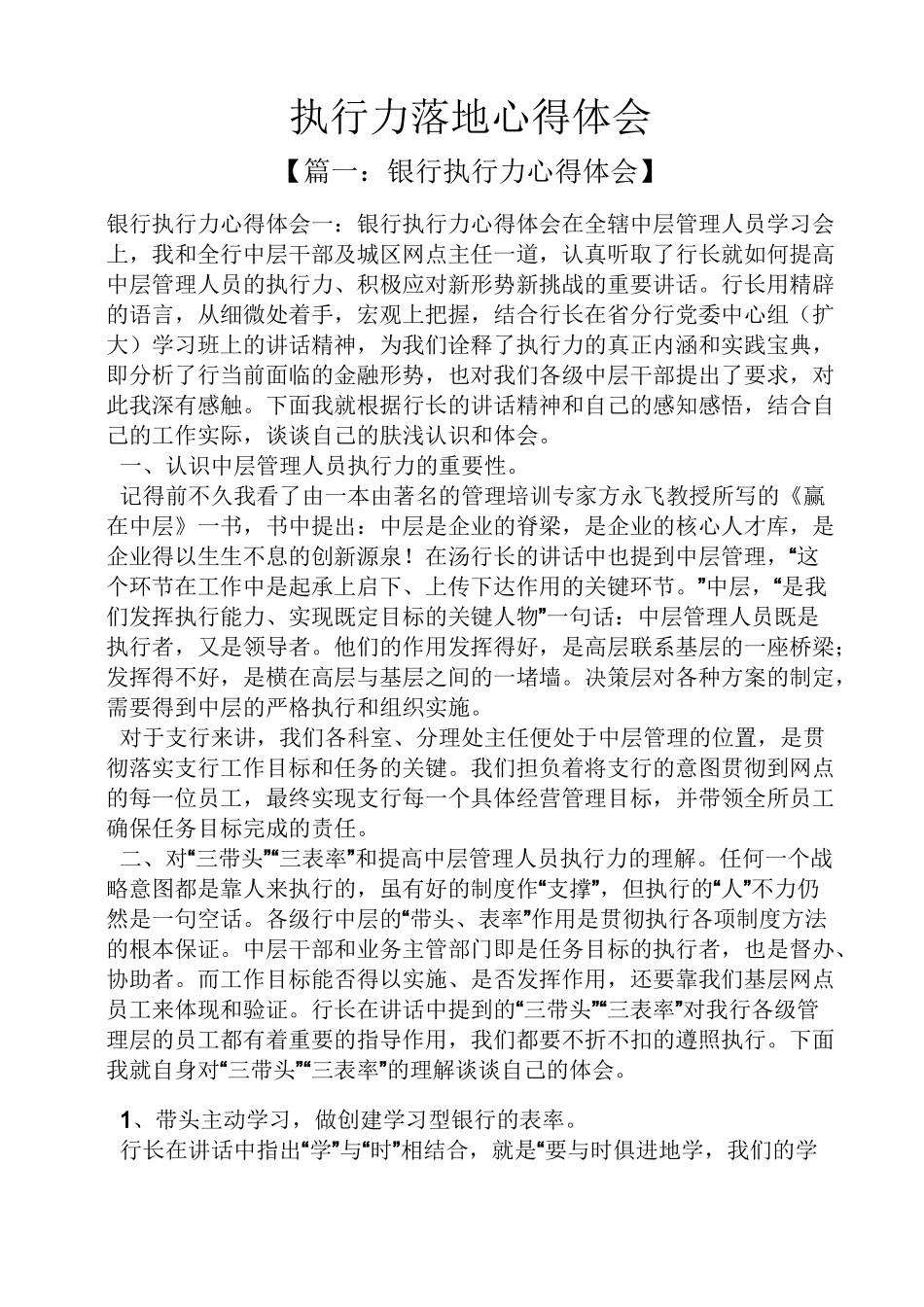 执行力落地心得体会_第1页