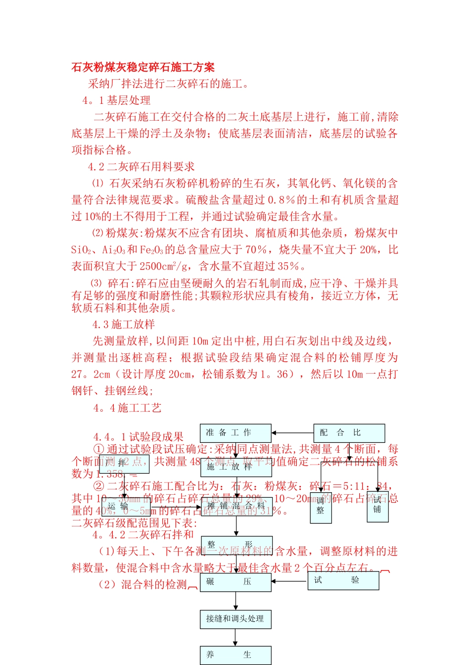 石灰粉煤灰稳定碎石施工方案_第1页