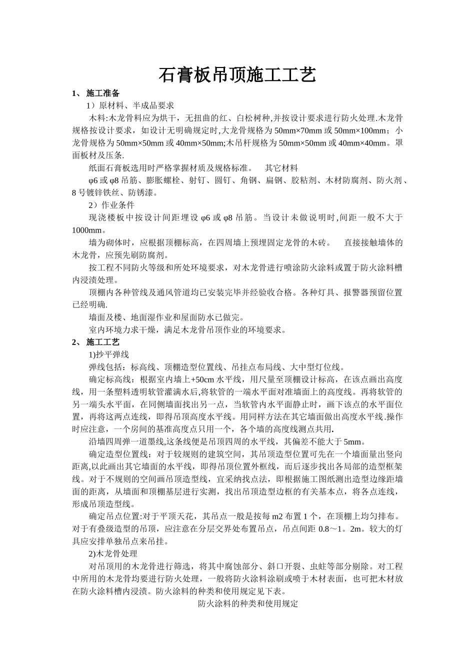 石膏板吊顶施工工艺11_第1页