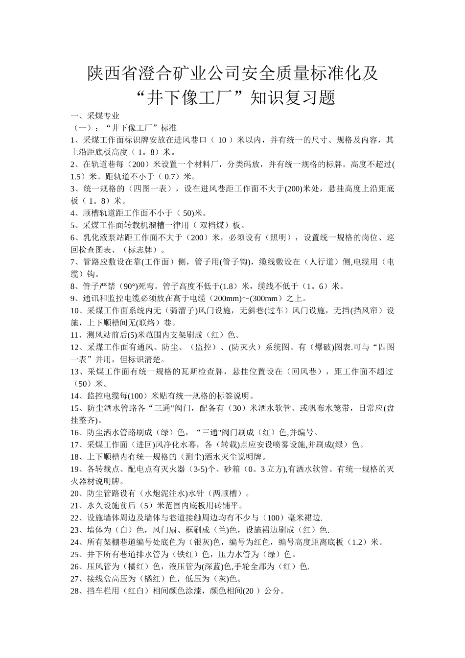 矿业公司安全质量标准化及_第1页