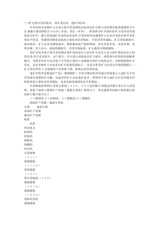 矿产资源管理知识