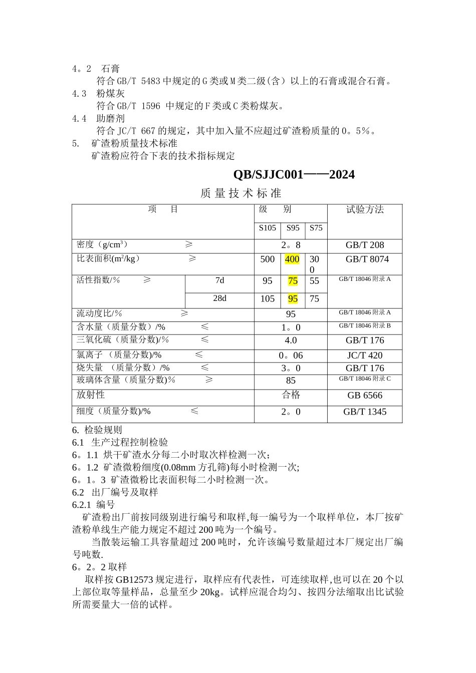 矿渣微粉质量技术标准_第2页
