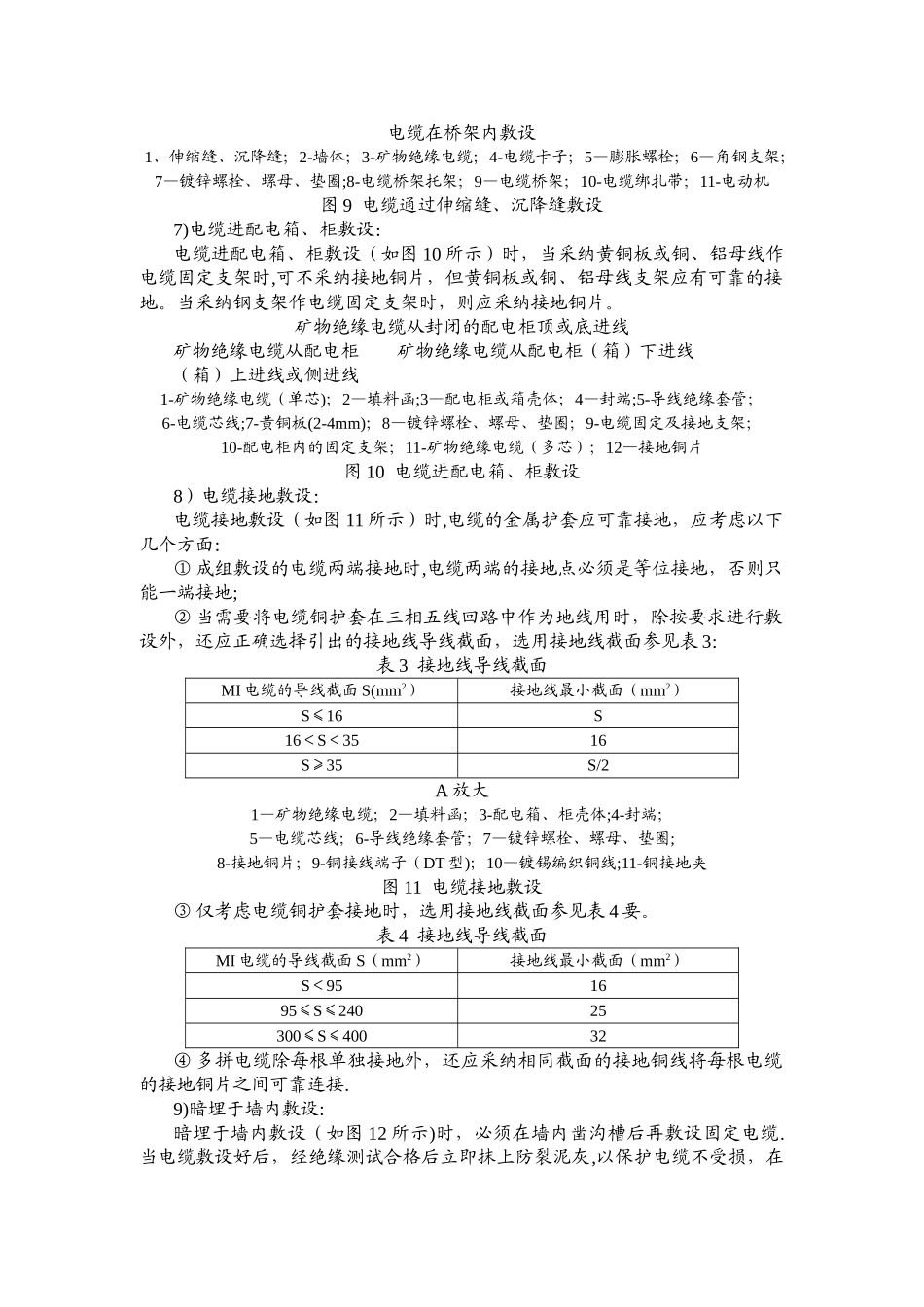 矿物绝缘电缆安装施工工艺_第3页