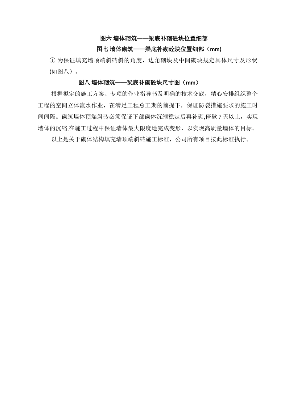 砌筑填充墙斜顶砖施工标准正文_第3页