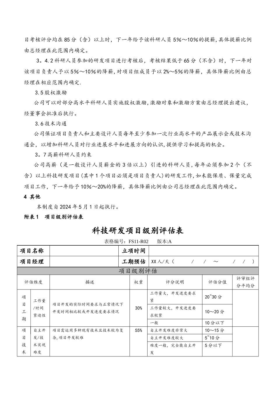 研发人员绩效考核制度_第2页