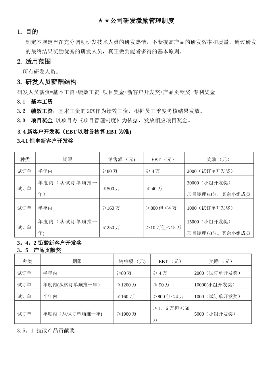 研发激励管理制度_第1页
