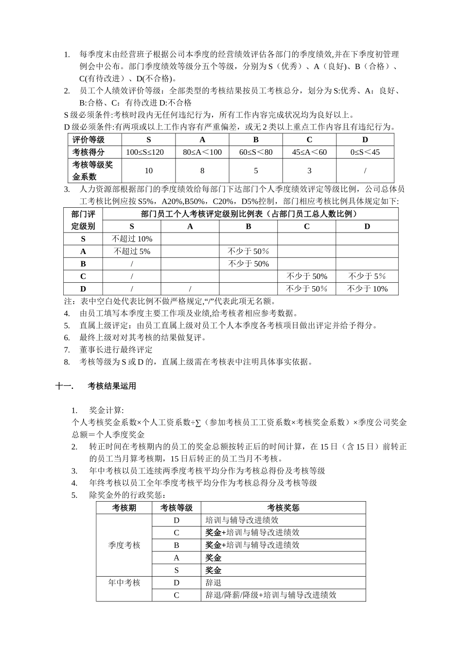 研发部绩效考核管理规章制度_第3页
