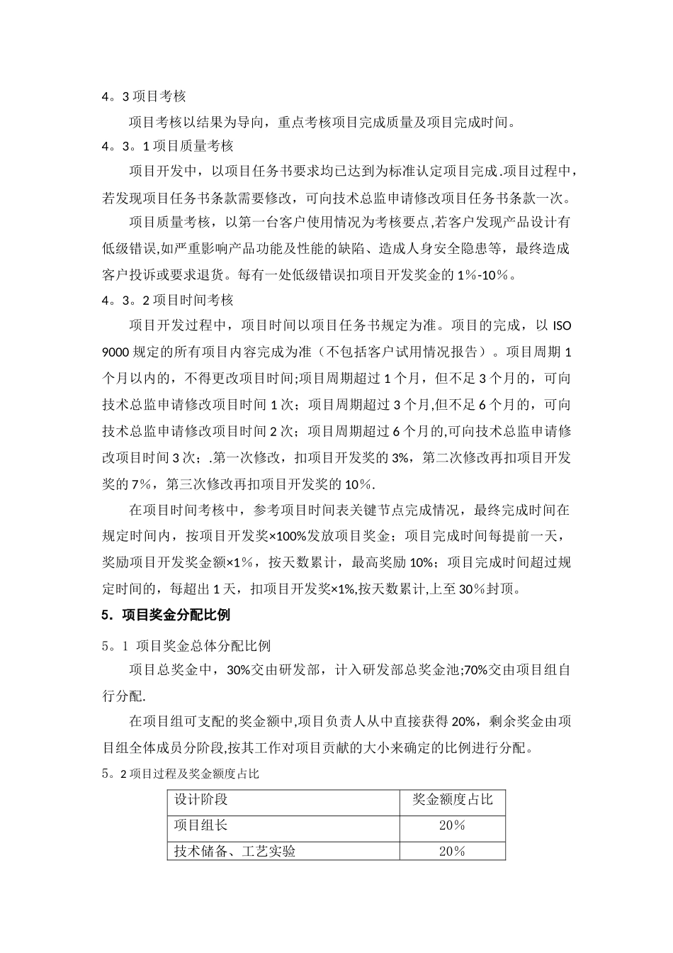 研发部项目奖金分配管理办法_第2页