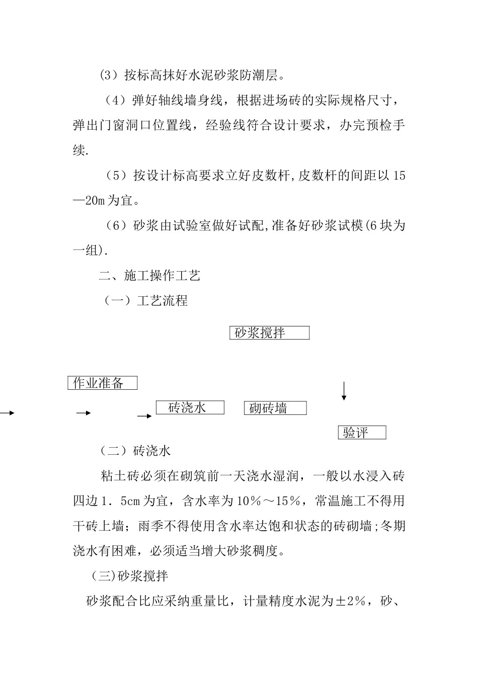 砖墙砌筑施工工艺_第2页