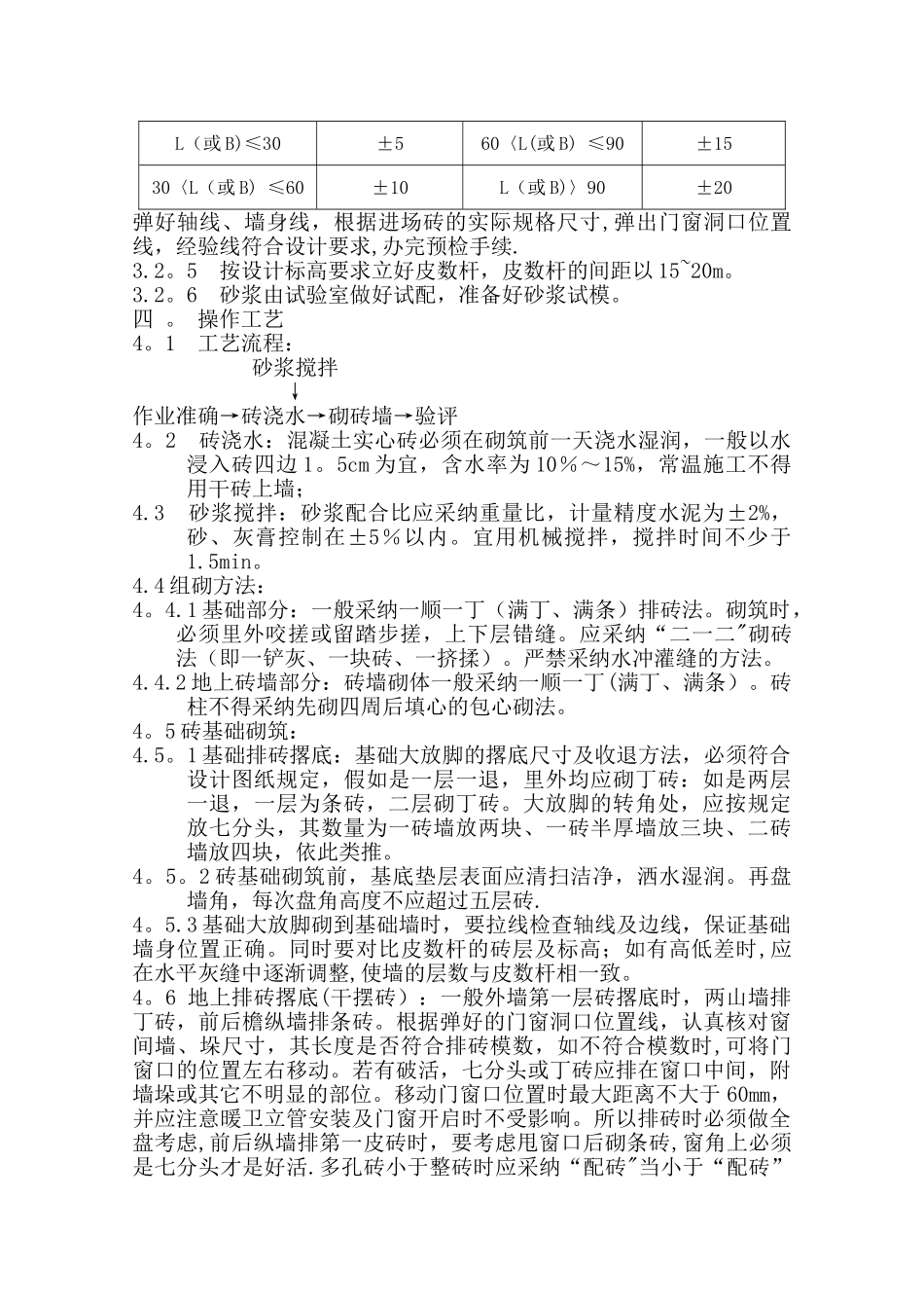 砖混结构砖砌体施工方案._第2页