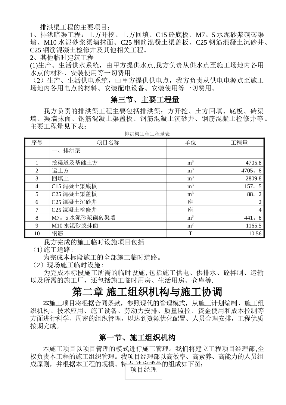 砖砌排洪渠工程施工组织设计_第2页