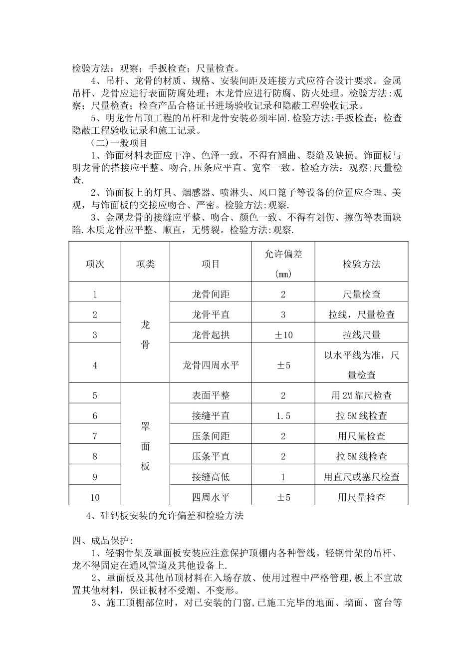 硅钙板吊顶施工工艺及措施_第2页