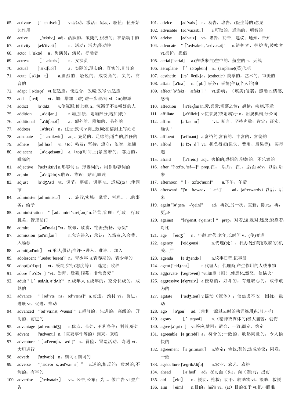 硕士研究生入学英语词汇表_第2页