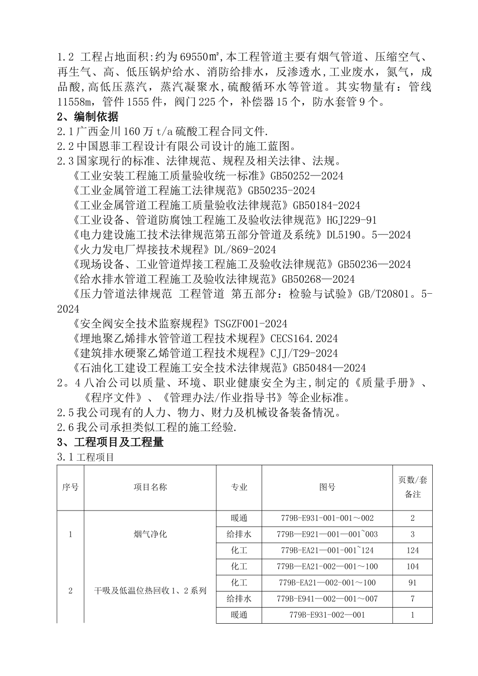 硫酸管道施工方案_第2页