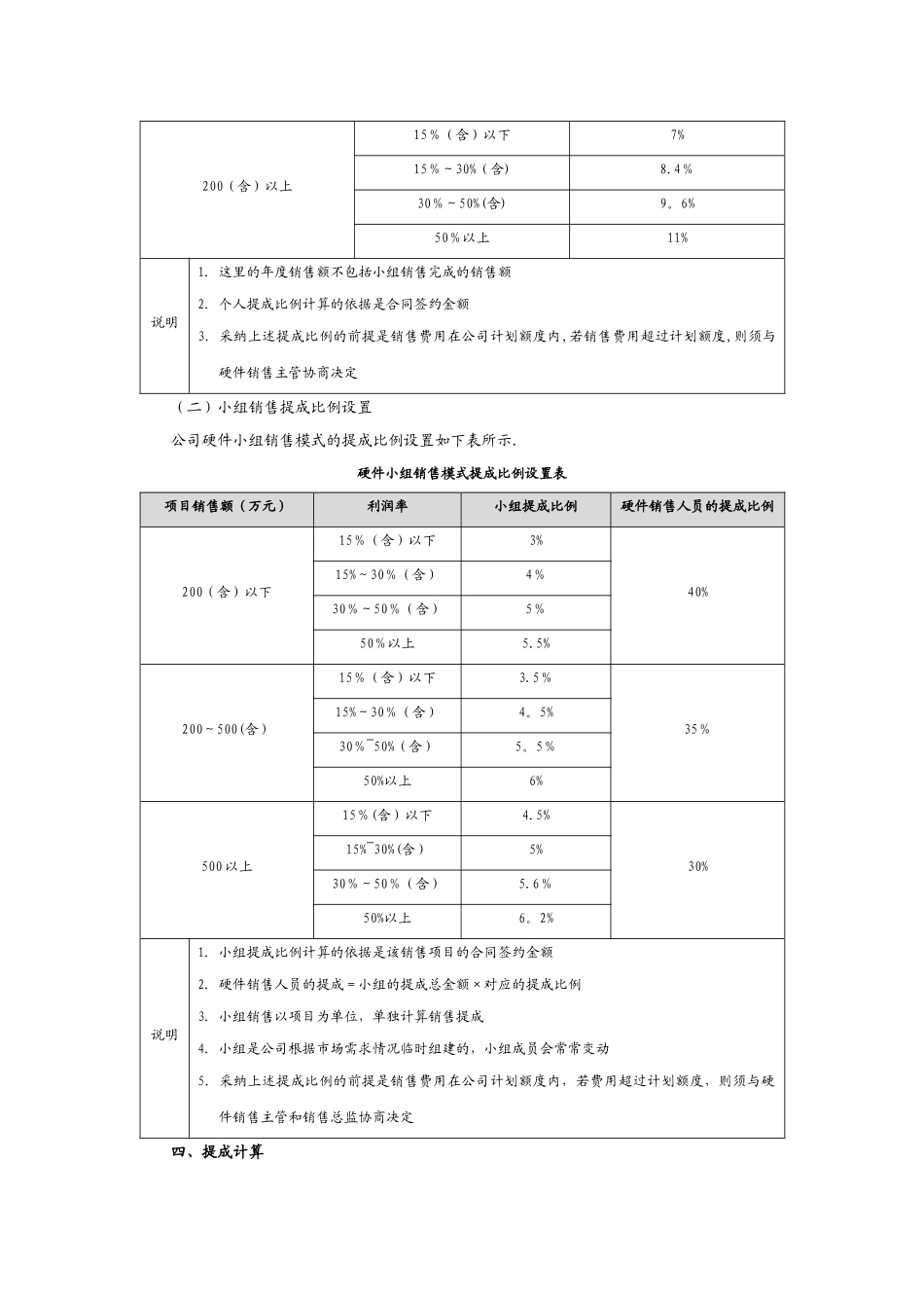 硬件及耗材销售人员提成方案_第2页