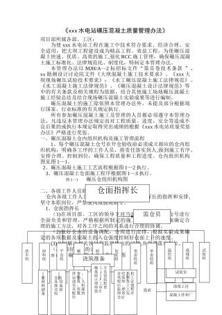 碾压混凝土质量管理办法