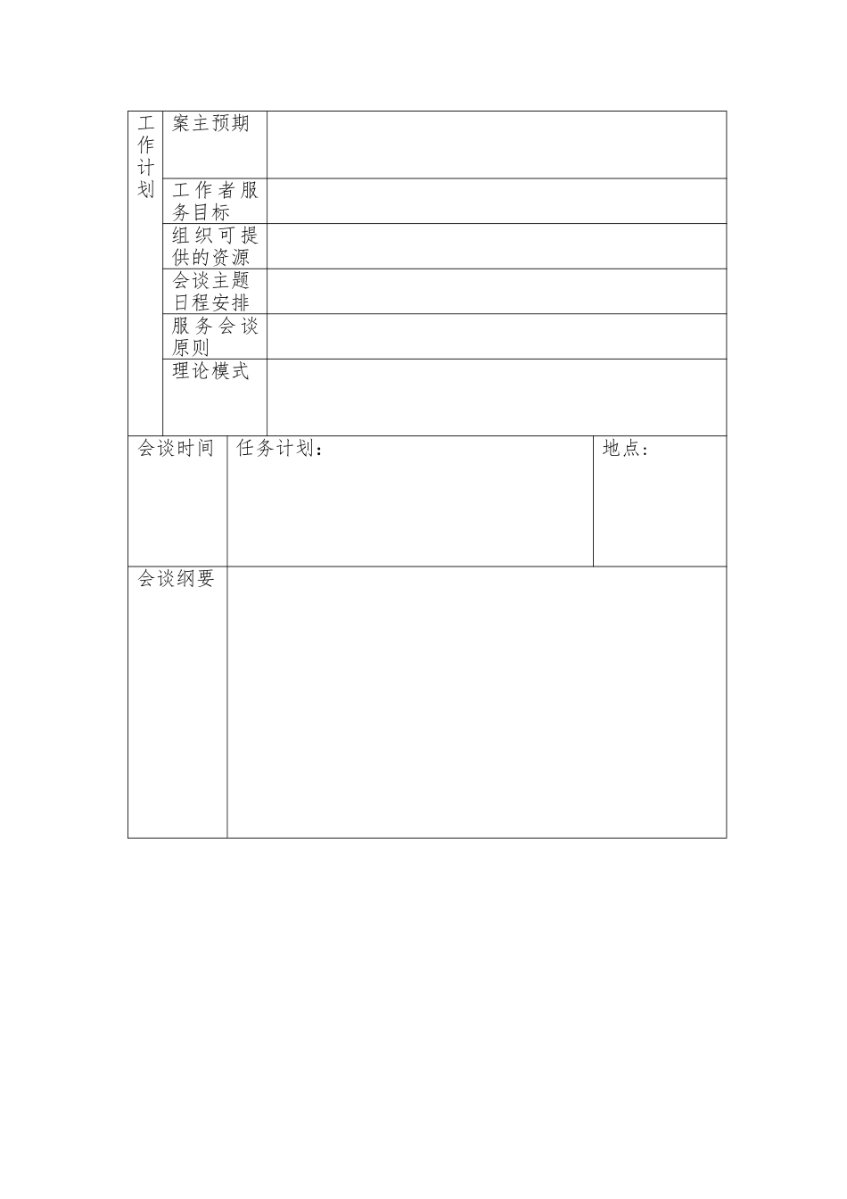 社会工作个案记录表_第3页