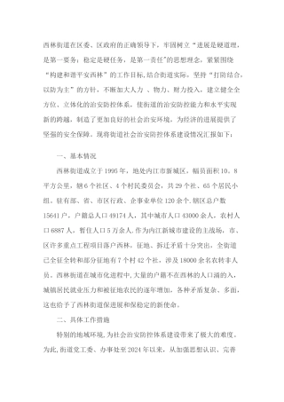 社会治安防控体系建设工作总结