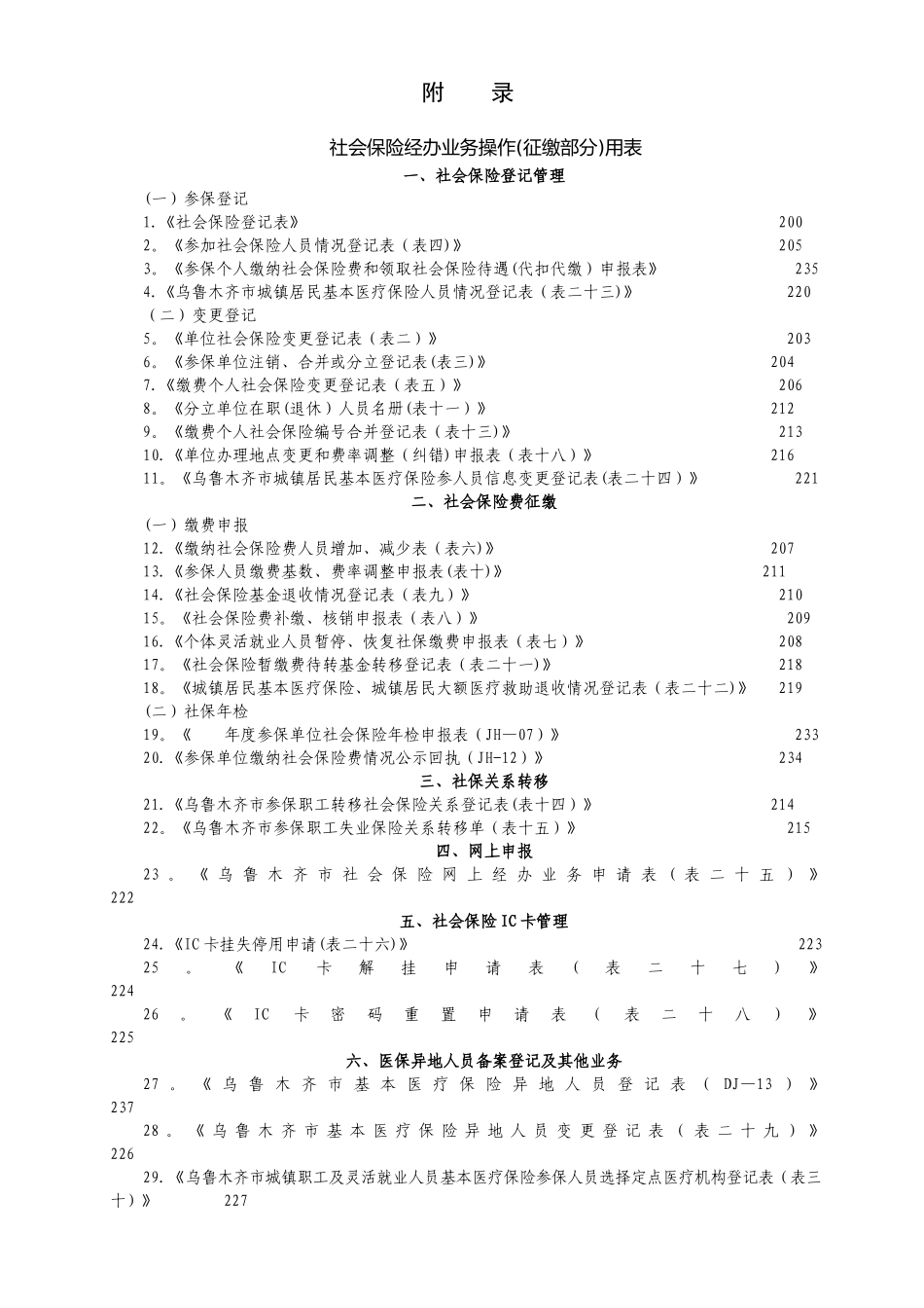 社保局各类常用登记申报_第1页