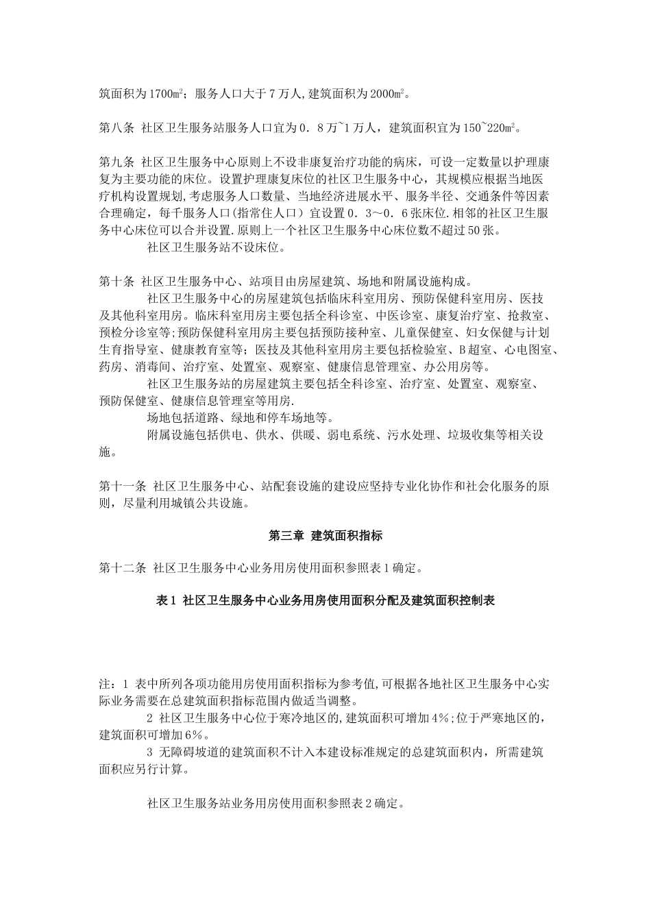 社区卫生服务中心、站建设标准汇总_第3页