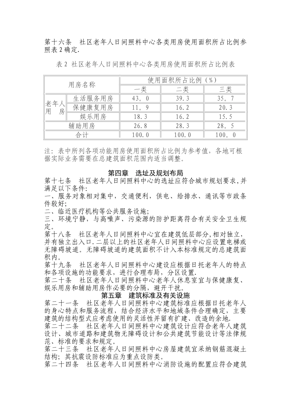 社区老年人日间照料中心建设标准_第3页