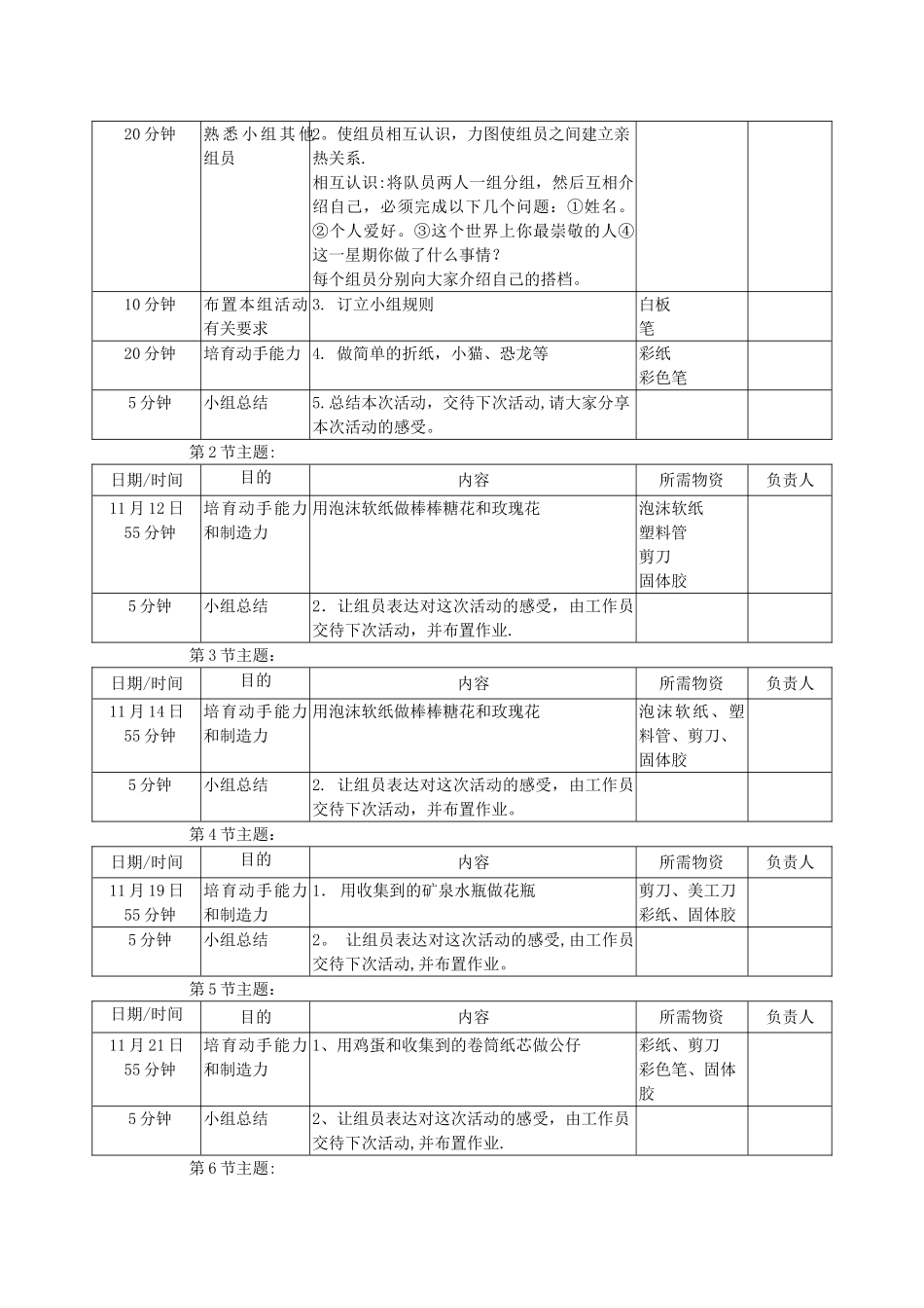 社工手工兴趣小组计划及经费申请书_第2页