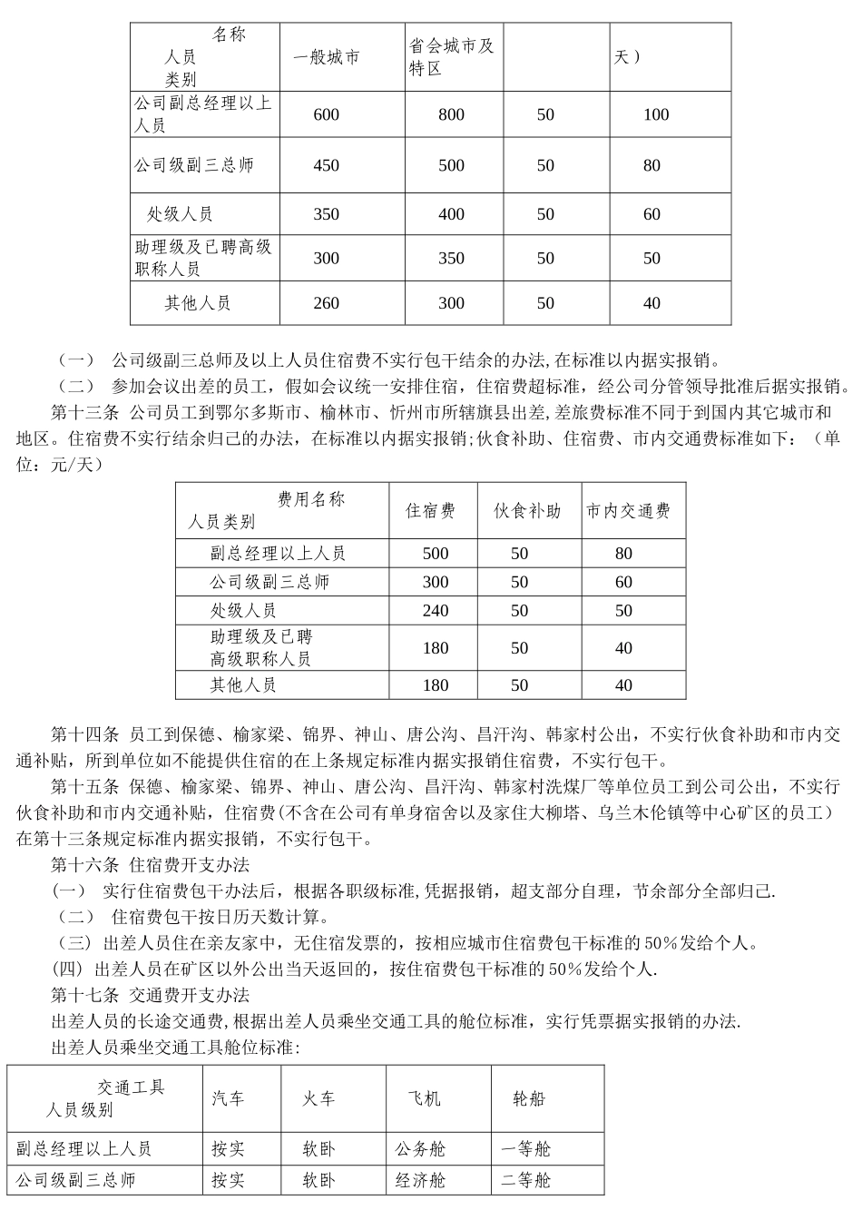 神华神东煤炭公司差旅费管理办法_第2页