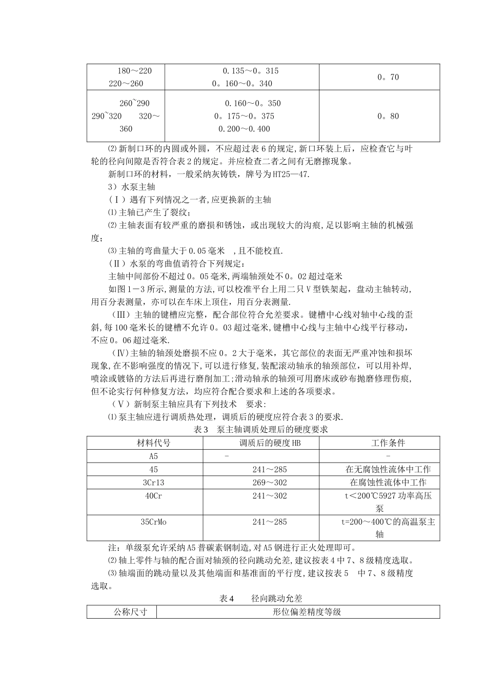 离心泵维修技术标准_第3页