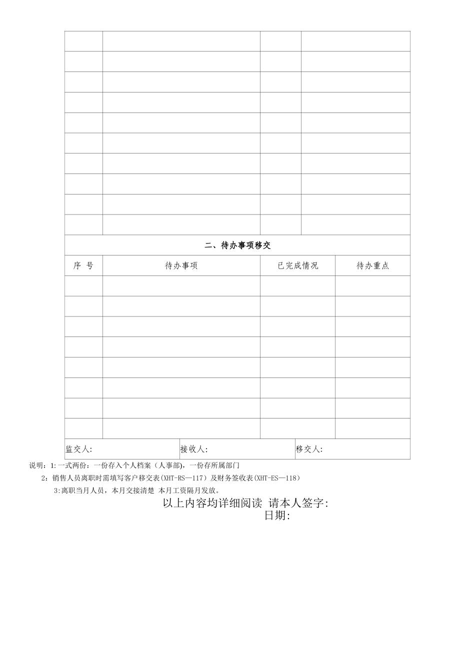 离职人员工作交接表_第2页