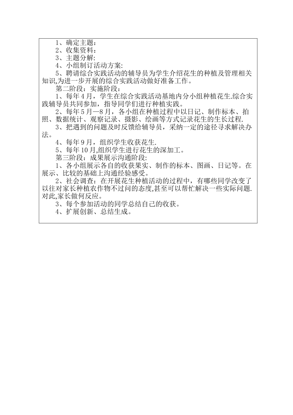 种植花生活动方案_第2页