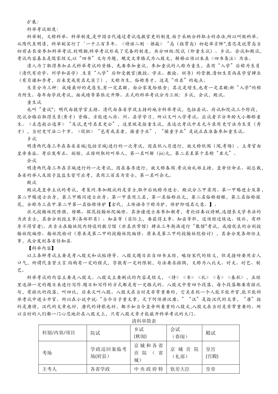 科举考试制度_第1页