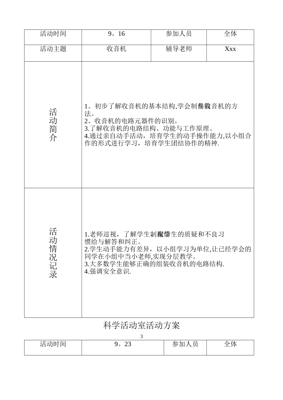 科学实验室活动方案_第2页