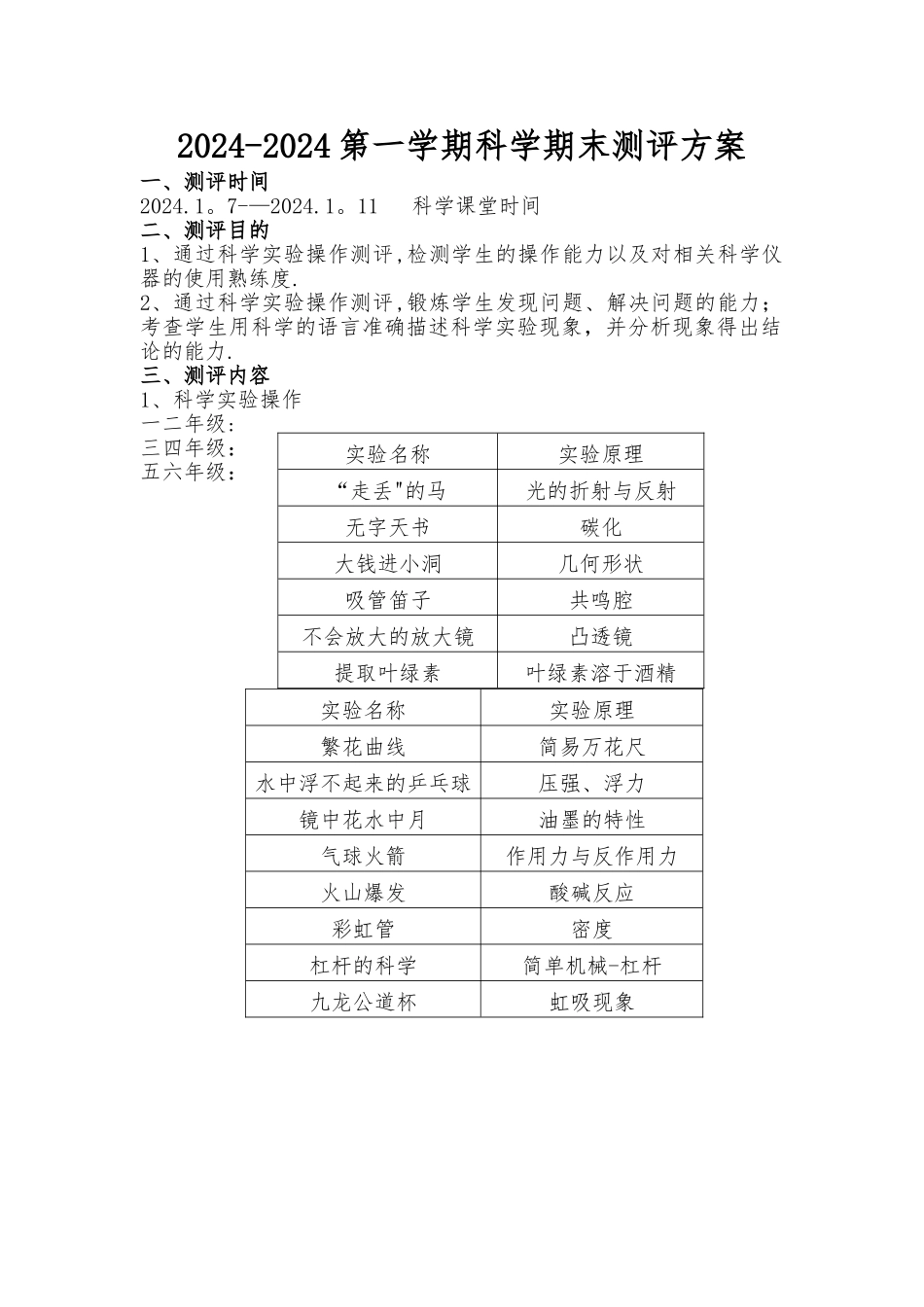 科学期末测评方案_第1页