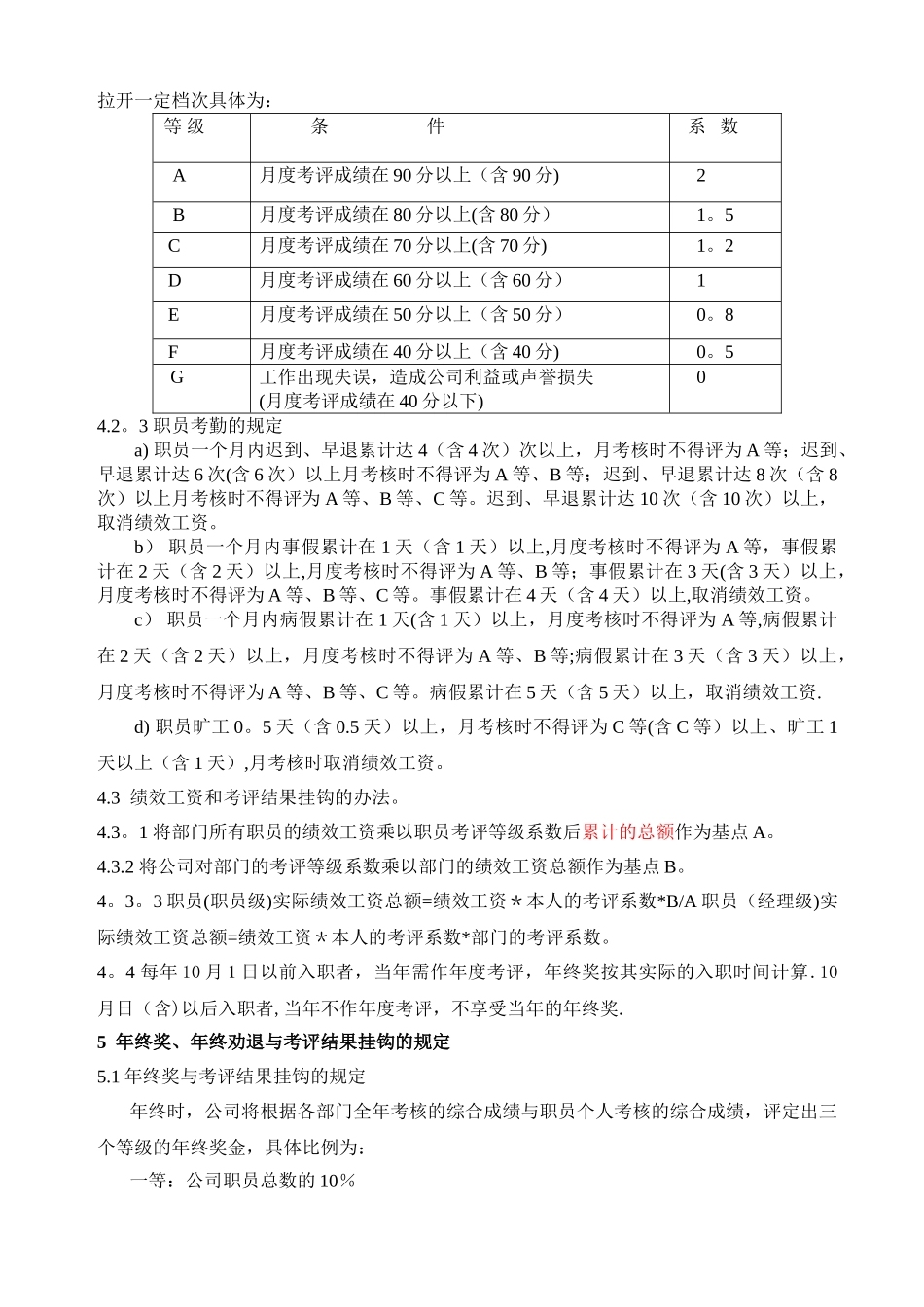 科技公司绩效考核制度_第3页