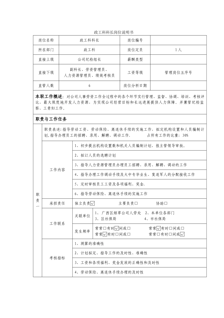 科长、劳资员及相关流程_第1页