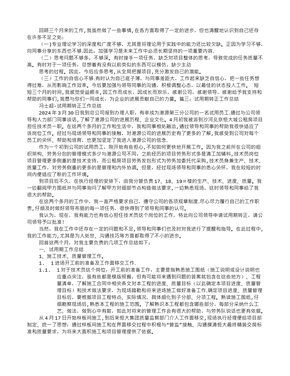 秘书试用期转正工作总结_第2页