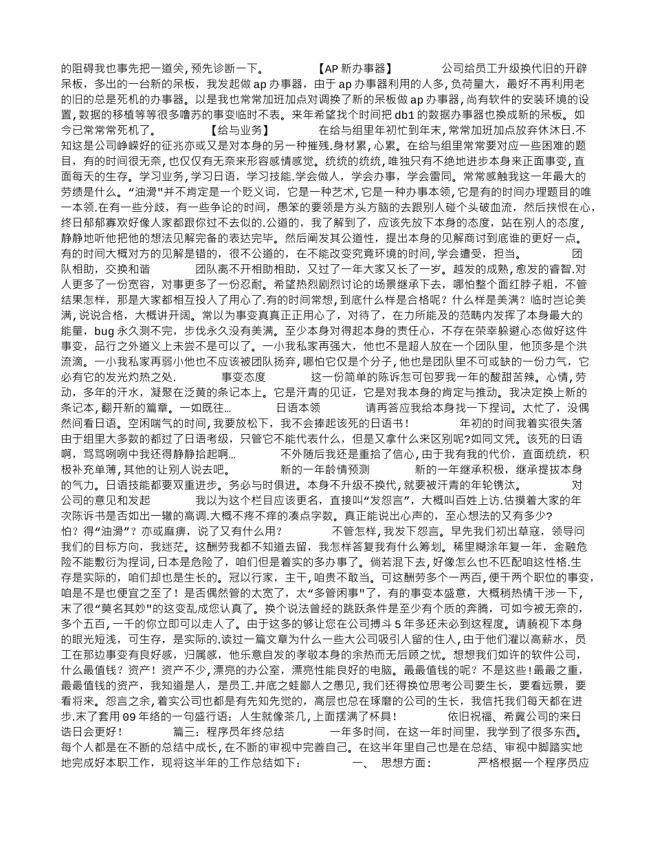 程序员年终总结_第3页