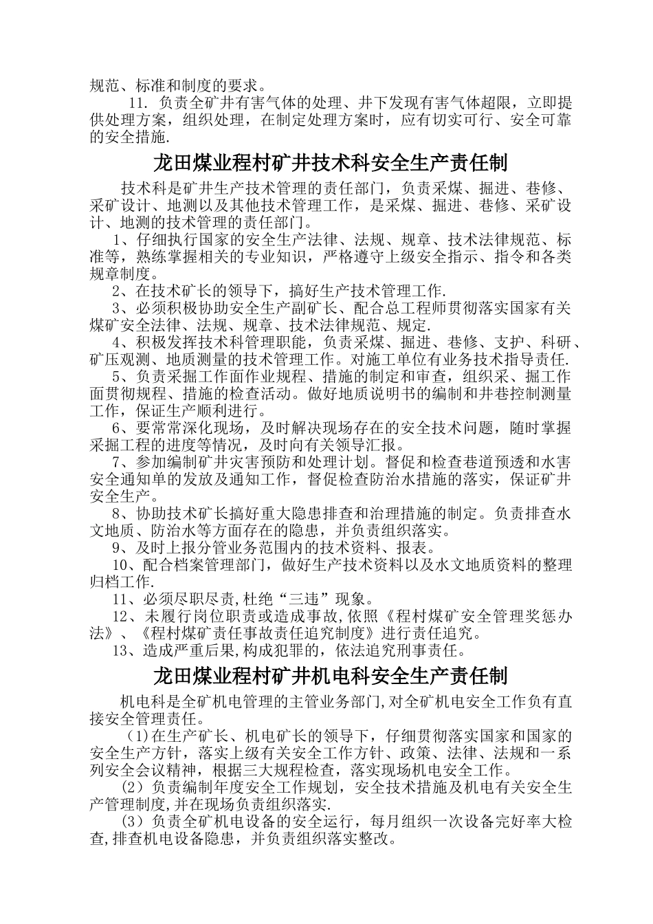 程村矿井职能科室安全生产责任制(1)_第2页