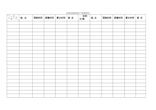 空气消毒登记表