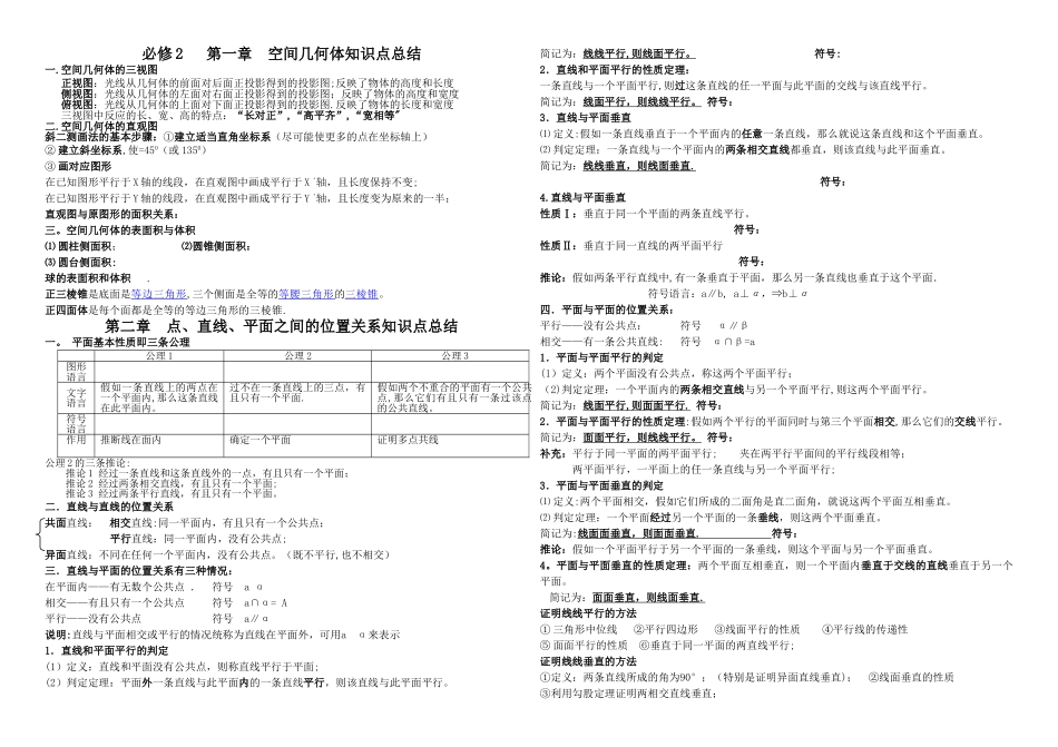立体几何知识点总结_第1页