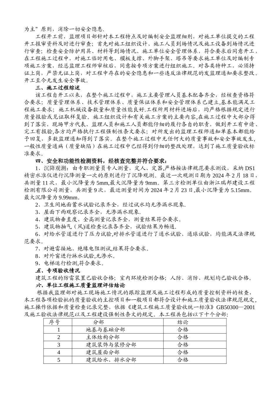 竣工验收监理评估报告_第3页